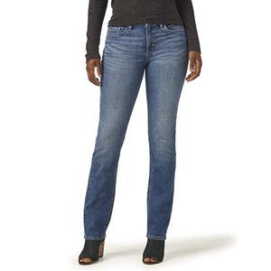 Riders by Lee Indigo Womens Midrise Straight Leg Jean Denim Pants Size 6M